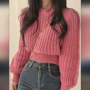 ❤️Pink Knit Sweater Size S